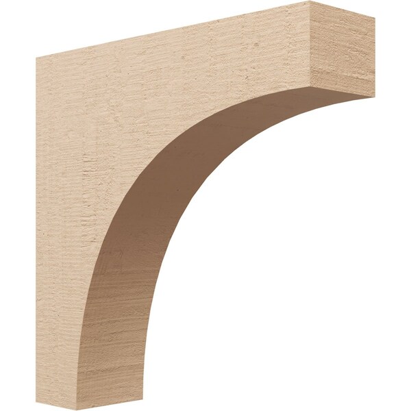 Ekena Millwork 6"W x 24"D x 24"H Thin Huntington Rough Cedar Woodgrain TimberThane Corbel, Primed Tan CORUR06X24X24HUNRCPR - main